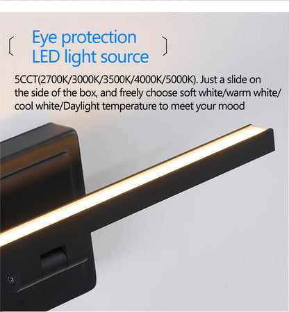 Modern Bathroom Vanity Light Led Dimmable 5cct Bathroom