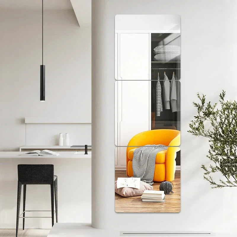 2mm Acrylic Mirror Wall Stickers Unbreakable Acrylic Full