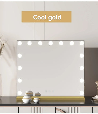 European Square Mirror Hollywood Makeup Mirror Light Bulb