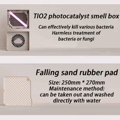 Complete Cats Toilets Petsnowy Toilet Box/Mat/Filter Mesh/ Sets