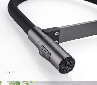 Faucet Gunmetal Flexible Pull Out Water Tap Nozzle