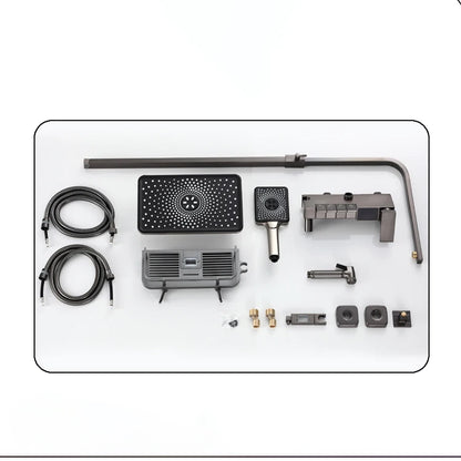 Piano Digital Display Thermostatic Bathroom Shower Cold Brass