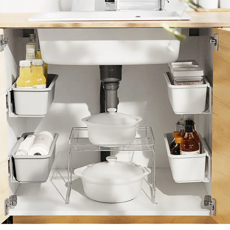 Sink Cabinet Storage Rack Spice Bottle Rack Storage