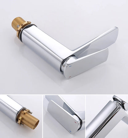 Vgx Brushed Gold Bathroom Faucets Square Basin Mixer