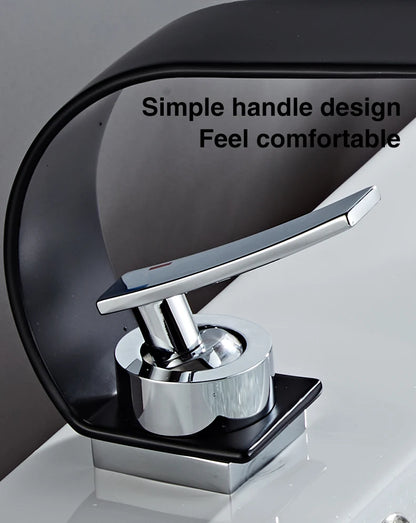 Becola Retail Deck Mount Waterfall Bathroom Basin Faucet