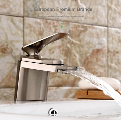 Becola All Copper Gold/Chrome/Brushed Duckbill Waterfall Faucet
