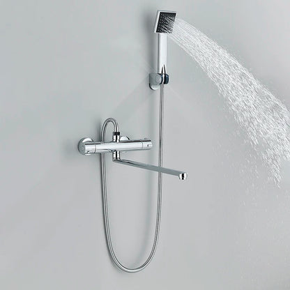 Thermostatic Shower Faucet Mixing Valve Bathroom Long Rotate