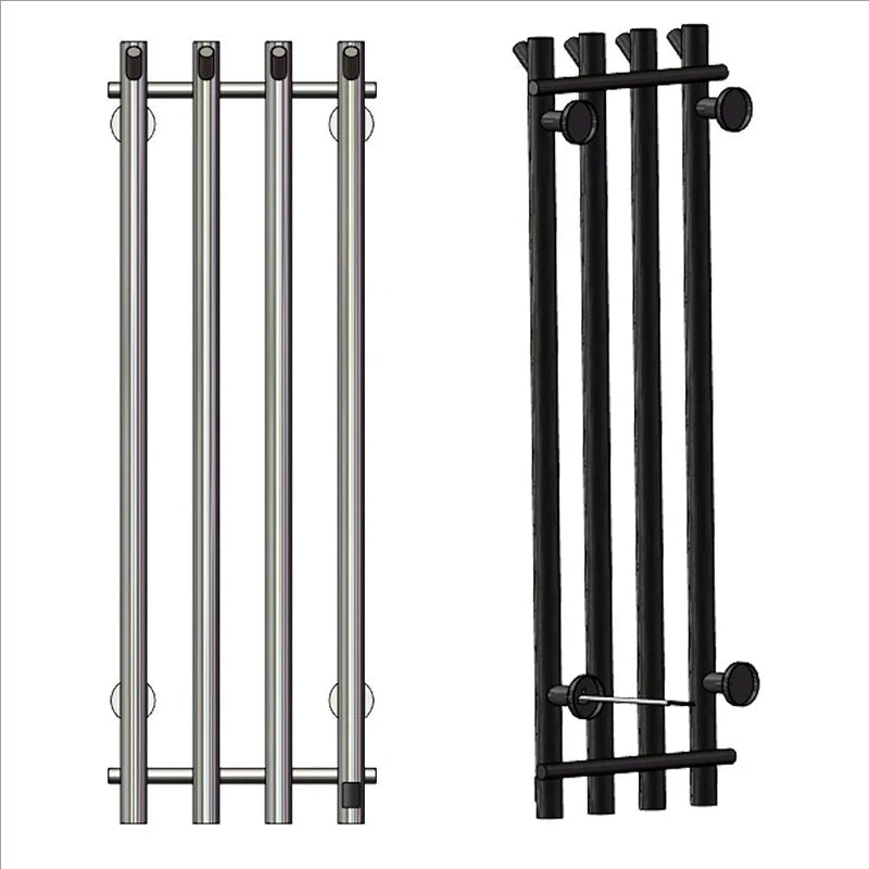 Bathroom Electric Heated Towel Rack 3/4 Bars Bathroom