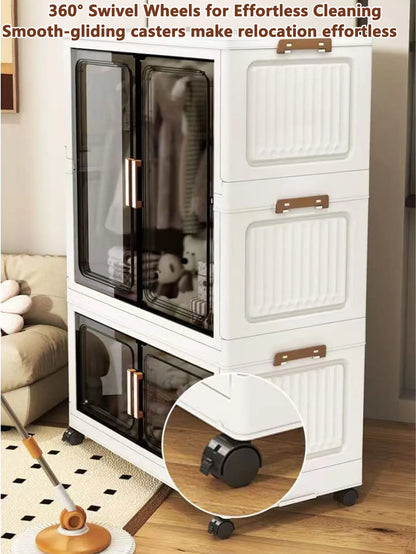 Multi-Functional Folding Storage Cabinet Doors Office Bathroom