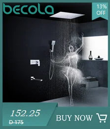 Becola Retail Deck Mount Waterfall Bathroom Basin Faucet