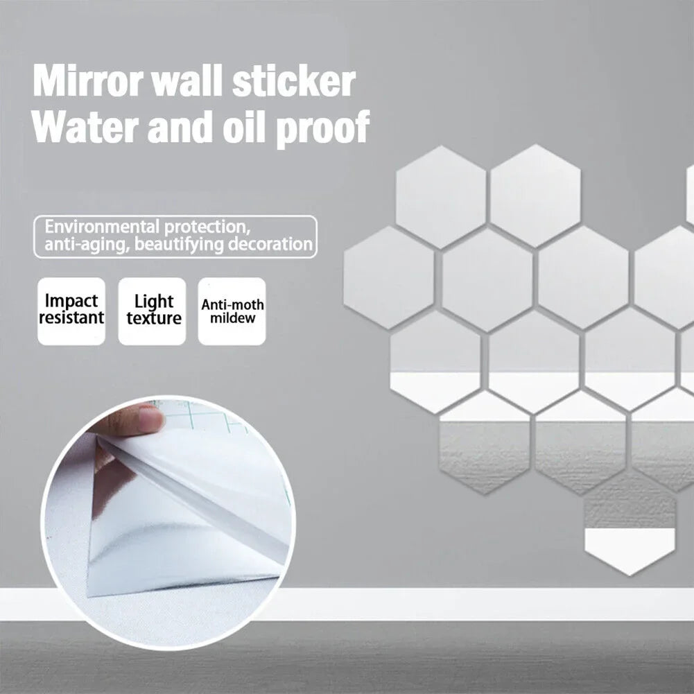 Wall Mirror Sticker Film Self-Adhesive Privacy Film Wall