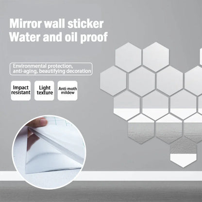 Wall Mirror Sticker Film Self-Adhesive Privacy Film Wall