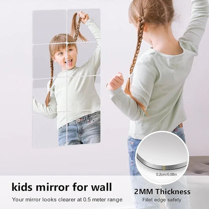 2mm Acrylic Mirror Wall Stickers Unbreakable Acrylic Full