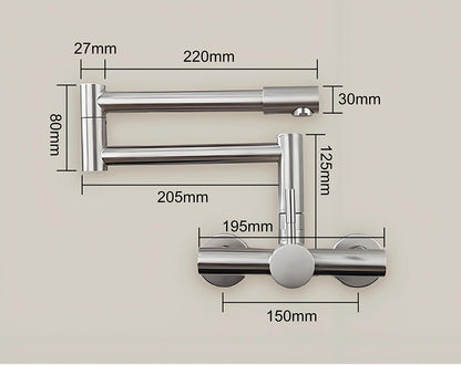 Huniu Folding Faucet Stainless Steel 304 Foldable Faucet