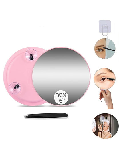 1pc 10x/50x/Magnifying Makeup Mirror Suction Base Handheld Size