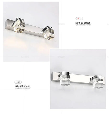 Modern Led Wall Lamp Crystal Sconce Living Dining