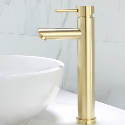 Brushed Gold Bathroom Faucet Modern Lavatory Vanity Sink