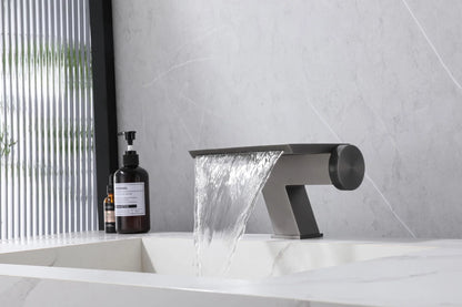 Waterfall Basin Cold Mixer Crane Faucet Copper Hotel