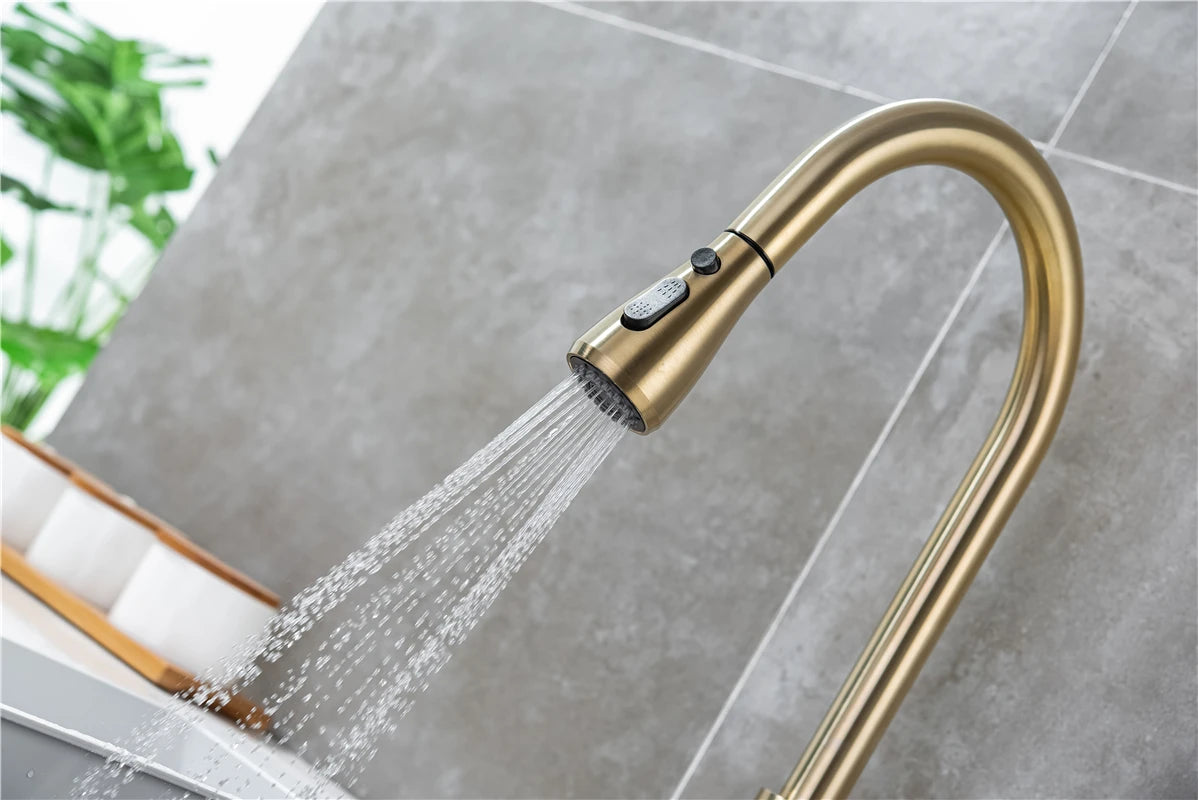 Smart Touch Sink Faucets Stainless Steel Pull Out