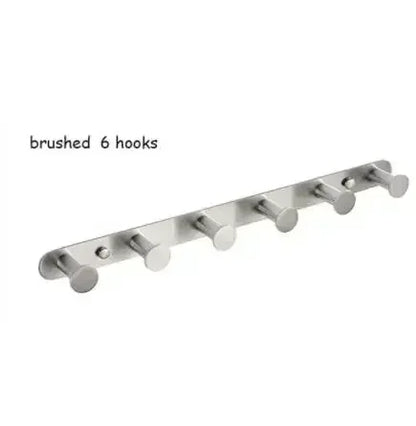Brushed Gold/White/Matte Black Stainless Steel Hooks Bathroom