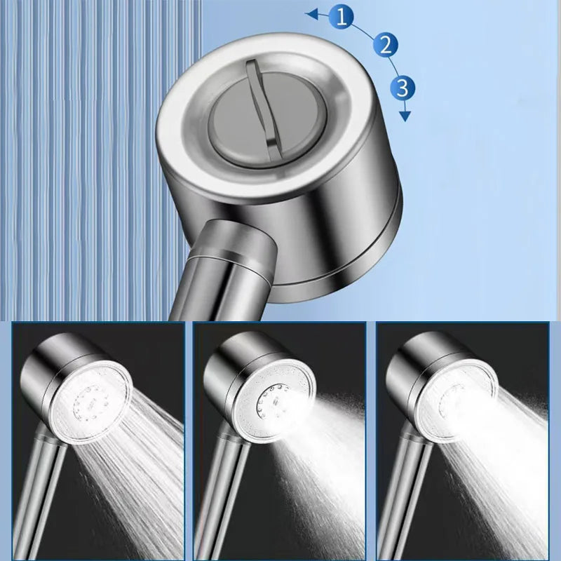 304 Stainless Steel Shower Nozzle Filter Booster Large