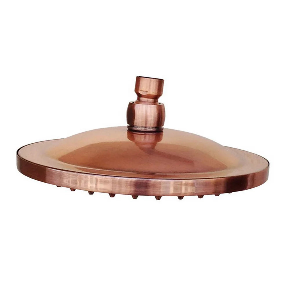 Inch Round Antique Red Copper Bathroom Rain Shower