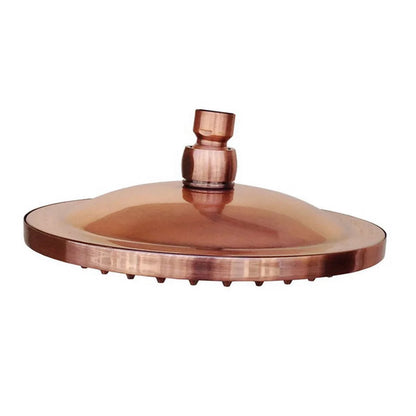 Inch Round Antique Red Copper Bathroom Rain Shower