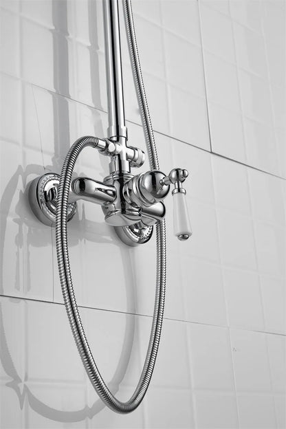 French Vintage Silver Bathtub Without Underflow Faucet Shower
