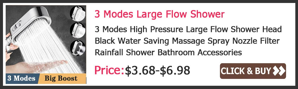Rainfall High Pressure Shower Head 12/10/8 Inch Stainless