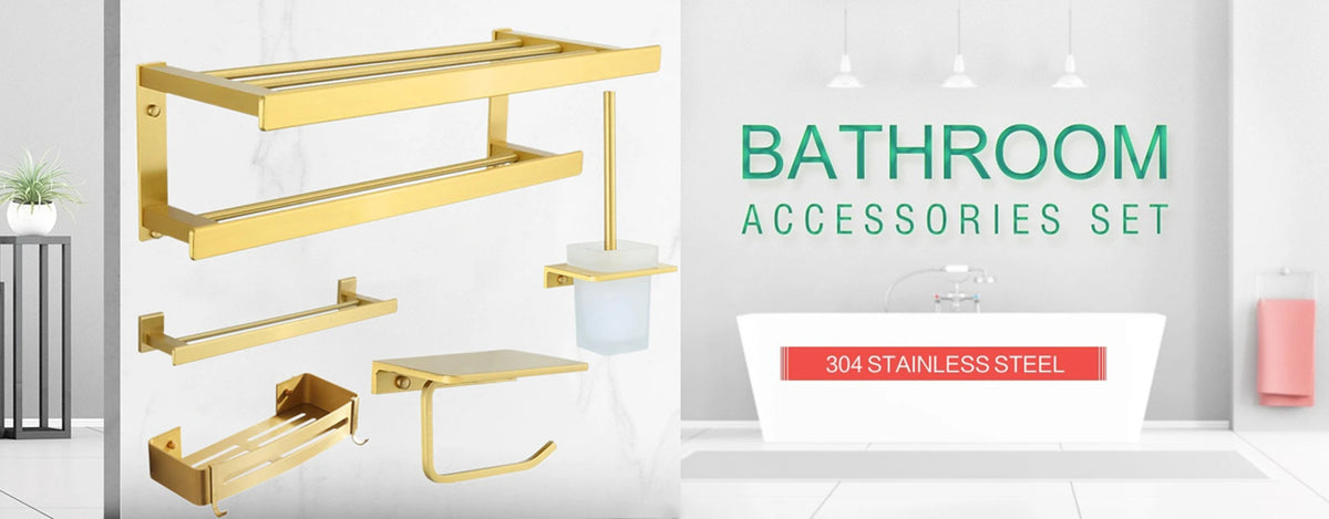 Brushed Gold Led Folding Touch Bathroom Mirrors Of