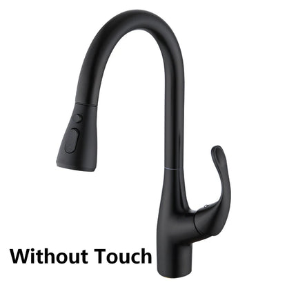 Brass Touch On Fauct Pull Down Cold Sink