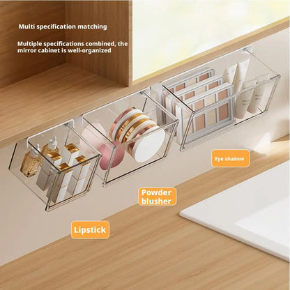 Transparent Bathroom Cotton Stick Makeup Cotton Bathroom Pull-Out