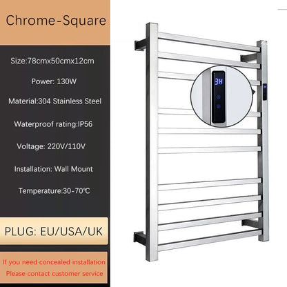 Oxg Towel Warmer Built-In Timer Wall Mounted Electric