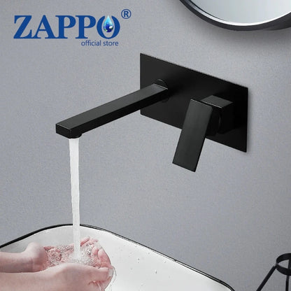 Zappo Matte Black Bathroom Faucet Handle Bathroom Sink