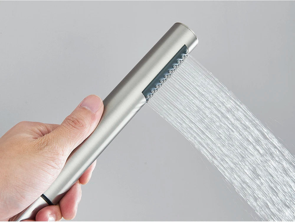 Poiqihy Golden Handshower Head 150cm Stainless Steel Shower