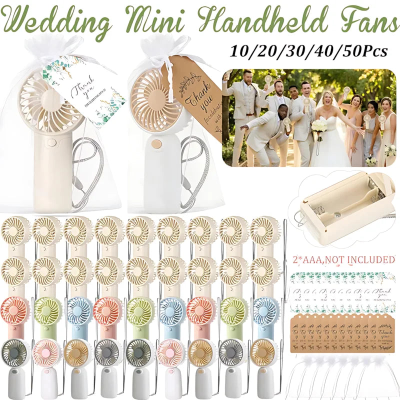 10-100pcs Bulk Small Wedding Fans Guests Handheld Fan