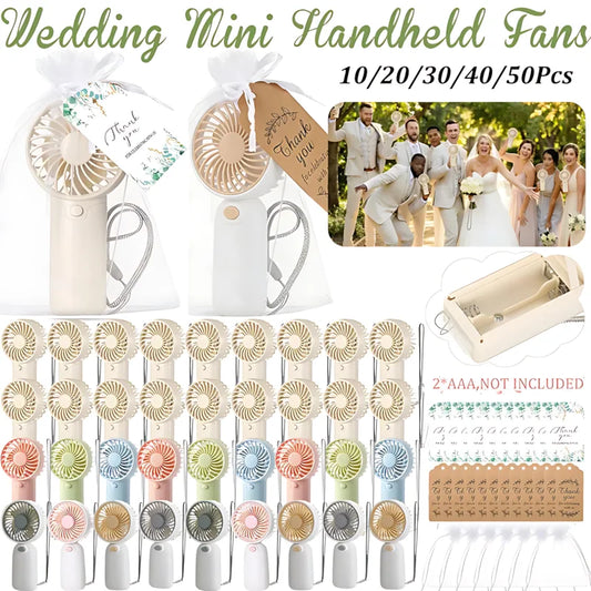 10-100pcs Bulk Small Wedding Fans Guests Handheld Fan