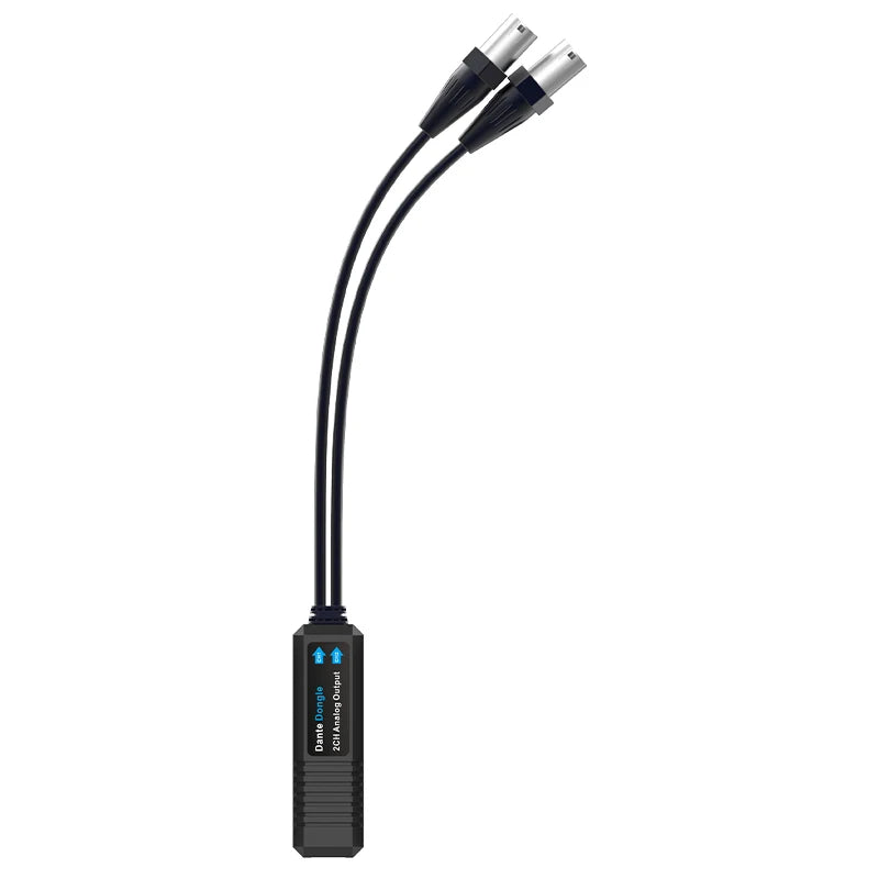 Dante Input Dongle Converter 2-Channel Analog Output Independent