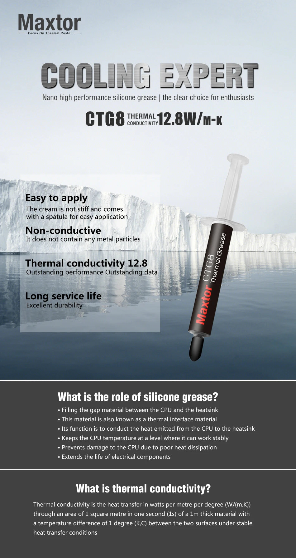 Maxtor Ctg8 12 8w/Mk Thermal Paste High Performance