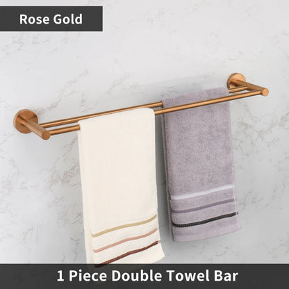 Bathroom Hardware 304 Stainless Steel Rose Gold Towel