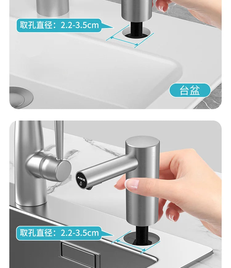 Soap Sink 304 Stainless Steel Press-Free Automatic Detergent