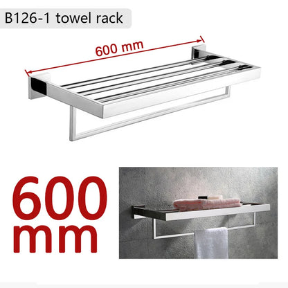 Stainless Steel Bathroom Hardware Mirror Chrome Polished Towel