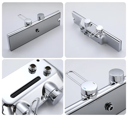 Vgx Luxury Chrome Shower System Four-Function Bathroom Shower