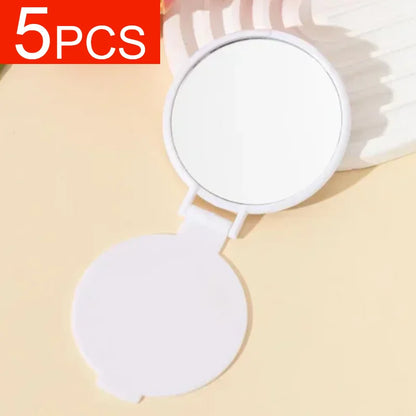 5pcs Compact Mirror Bulk Pocket Mini Folding Mirrors