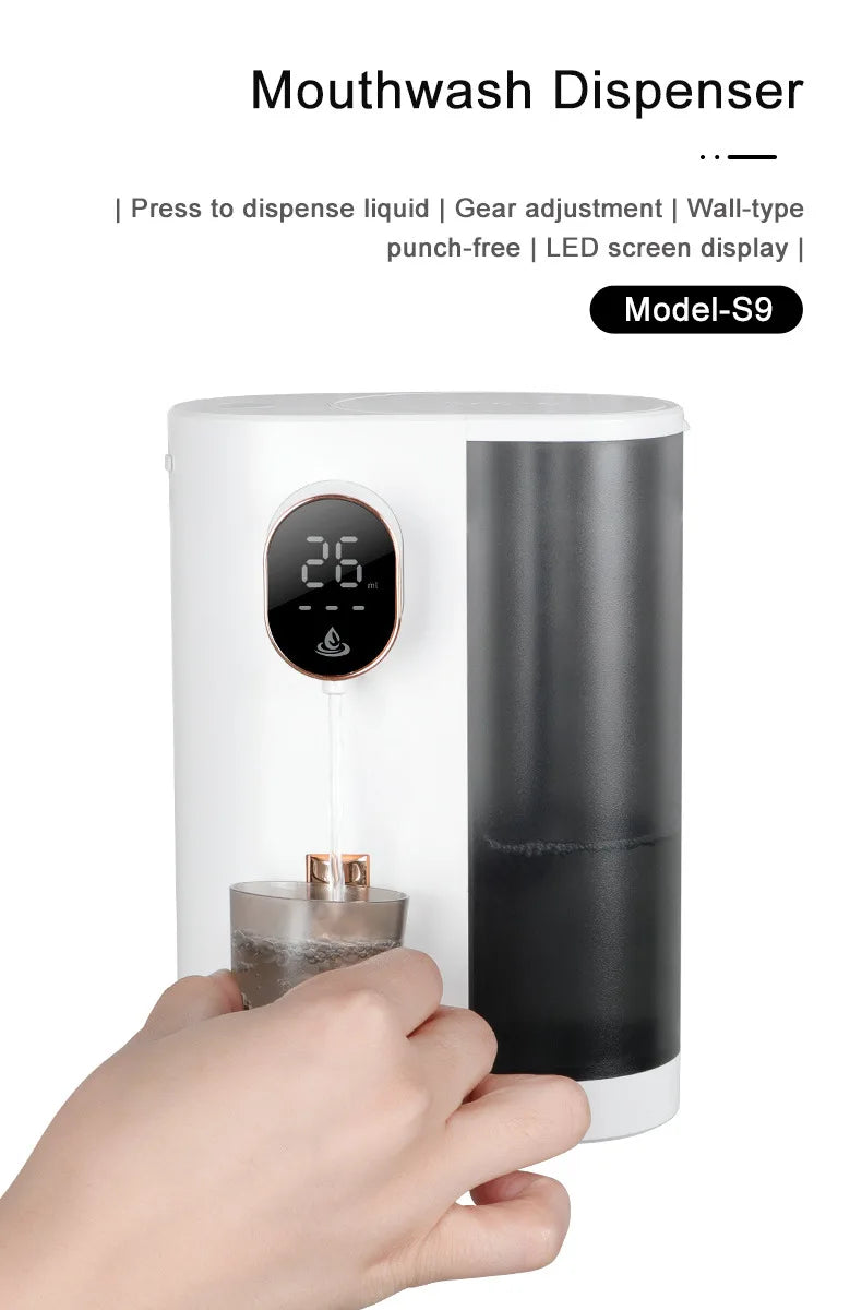 600ml Automatic Mouthwash Dispenser Induction Usb Rechargeable