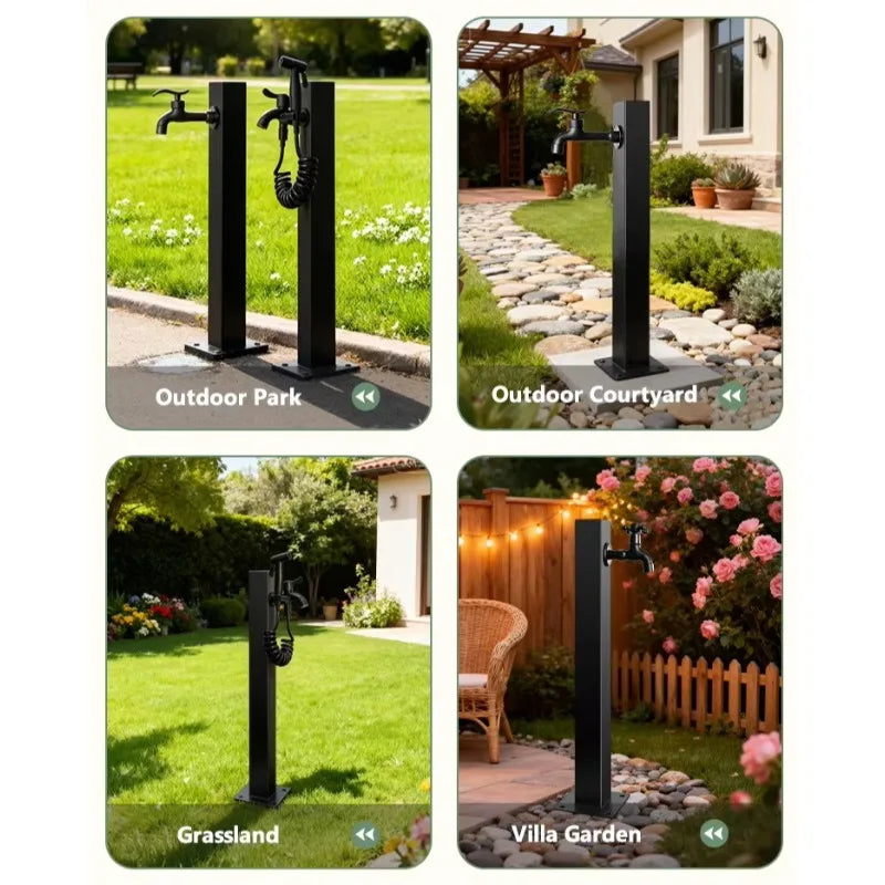 Garden Irrigation All-Copper Faucet 304 Stainless Steel Square