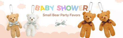 18-120pcs Mini Teddy Bears Bulk Keychain Small Bears