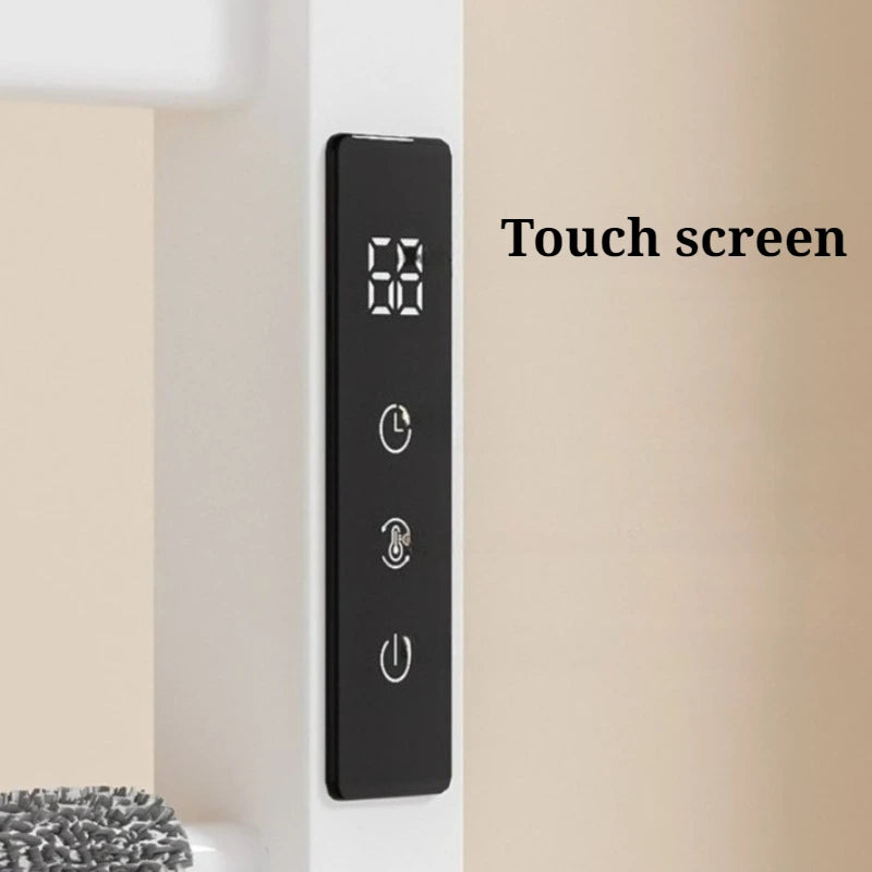 Bathroom Electric Towel Rack Aluminum Waterproof Touch Screen