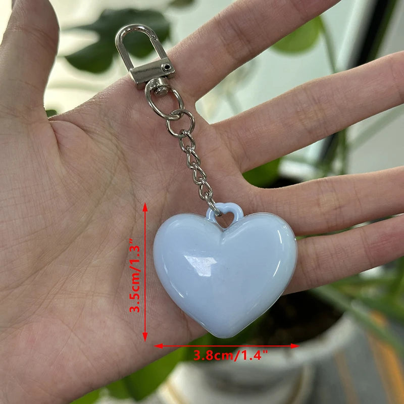 Keychain Mirror Storage Box In Pink Blue White