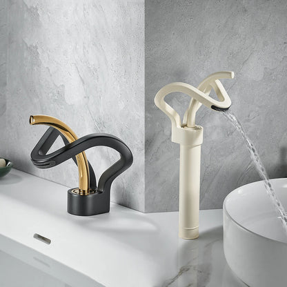 Black Gold Basin Faucet Bathroom Washbasin Water Mixer